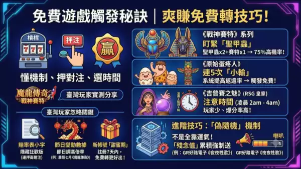 免費遊戲觸發秘訣