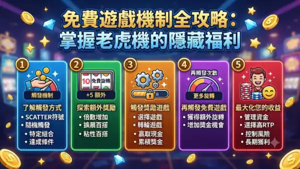 免費遊戲機制全攻略：掌握老虎機的隱藏福利