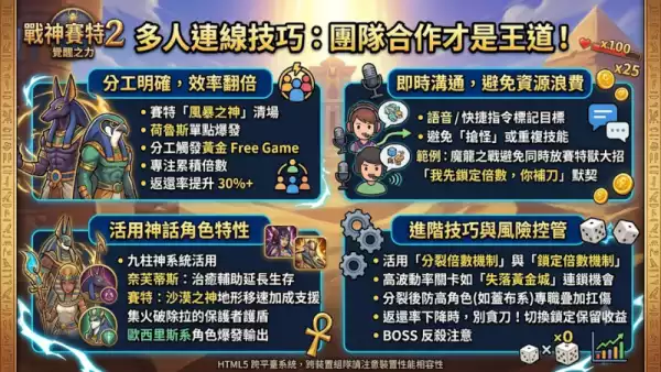 多人連線技巧：團隊合作才是王道！