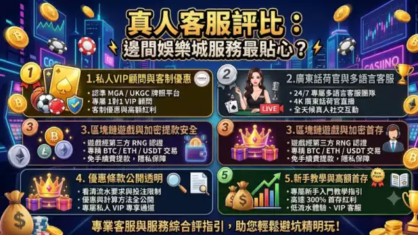 真人客服評比：邊間娛樂城服務最貼心？