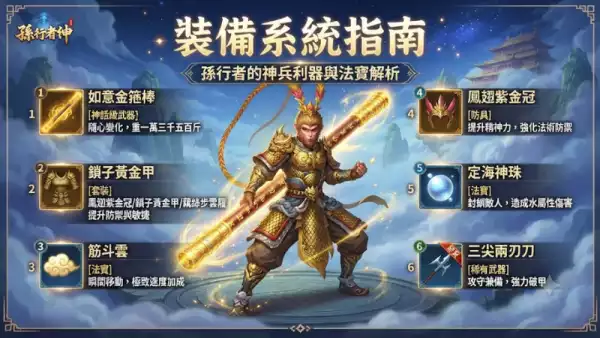 裝備系統指南:孫行者的神兵利器與法寶解析