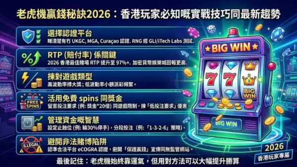 老虎機贏錢秘訣2026:香港玩家必知嘅實戰技巧同最新趨勢