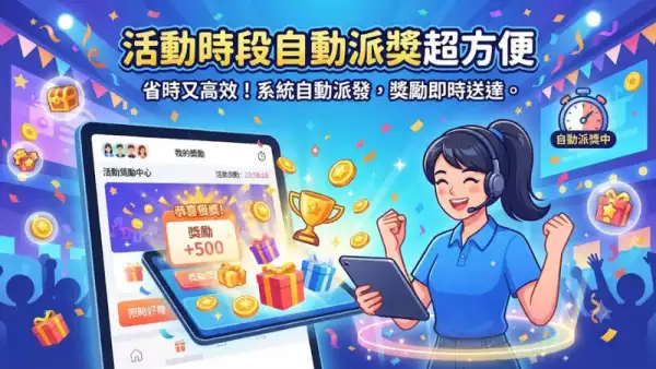 活動時段自動派獎超方便