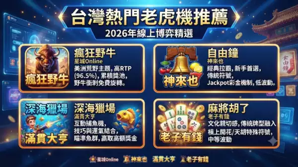 台灣熱門老虎機推薦