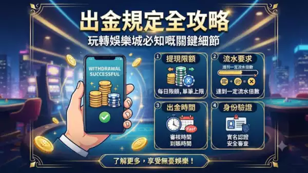 出金規定全攻略：玩轉娛樂城必知嘅關鍵細節