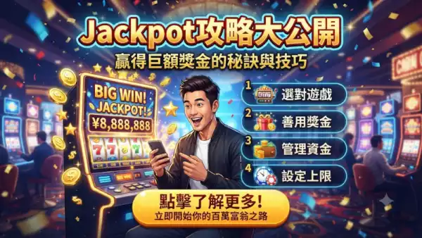 Jackpot攻略大公開：掌握老虎機累積獎金的終極心法