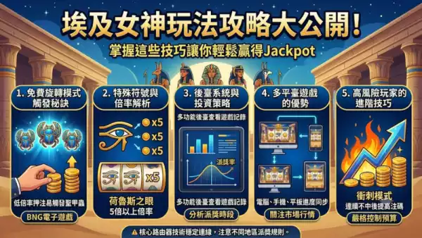 埃及女神玩法攻略大公開!掌握這些技巧讓你輕鬆贏得Jackpot