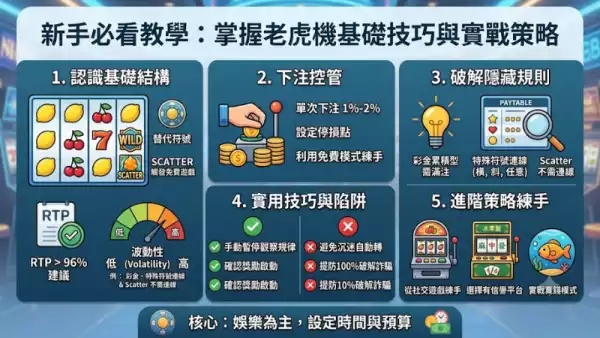 新手必看教學:掌握老虎機基礎技巧與實戰策略