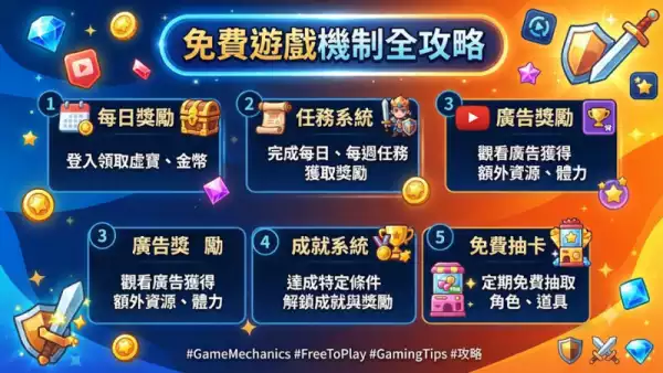免費遊戲機制全攻略