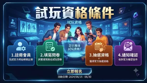 試玩資格條件